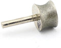 ILOVETOOL Diamond Mounted Point 30mm CONCAVE Cylinder Head Jade Carving Tools