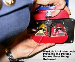 WAR-LOK TAB-10 Tractor-Trailer Air Brake Lock, Heavy Duty Aluminum Lock
