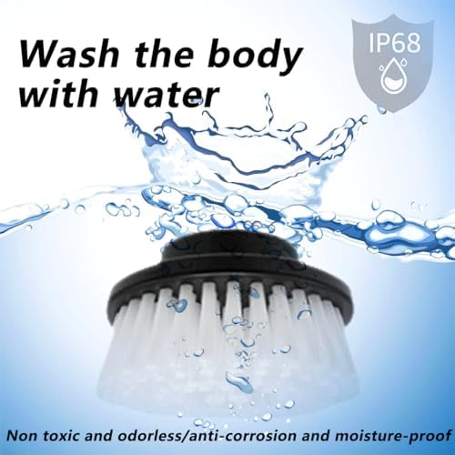 Electric Spin Scrubber, Cordless Cleaning Brush with 9 Replaceable Heads, 90 mins Work time 3 Adjustable Retractable Handle 2 Speeds Power Shower Scrubberr for Cleaning Bathroom,Floor,Tub,Kitchen