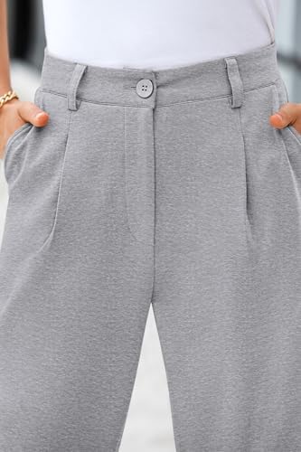 CFLONGE Womens Ankle Work Pants Trousers Casual Slacks