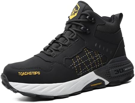 Steel Toe Work Shoes for Men Women, Puncture Resistant Safety Work Boots, 6" Lightweight Comfortable Industrial Construction Boot, Indestructible Utility Sneakers
