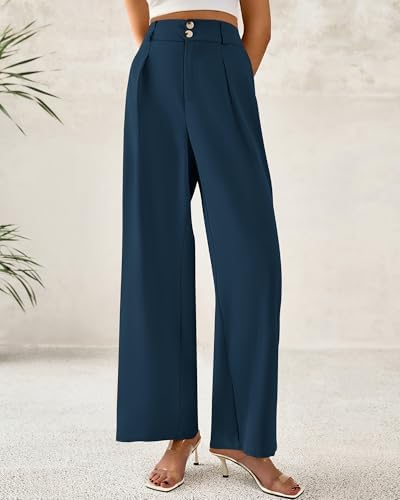 BTFBM Wide Leg Dress Pants Women Business Casual Outfits