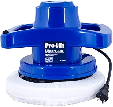 Pro-LifT 10-inch Buffer/Polisher - Powerful and User-Friendly Tool with 3200 RPM for Car Detailing,Blue