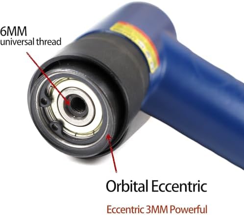 Mini Air Random Orbital Sander, 22000 RPM Pneumatic Polisher with 3 Pads