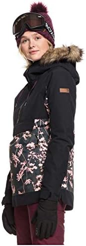 Roxy Women's Shelter Snowboard Jacket – 10k Waterproof Insulated Ski Jacket, Pfas-free, Hydrosmart Collar