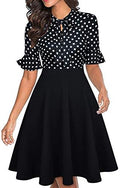 Women Summer Floral Ruffle Sleeve Wear to Work Church Wedding Guest Party Dresses