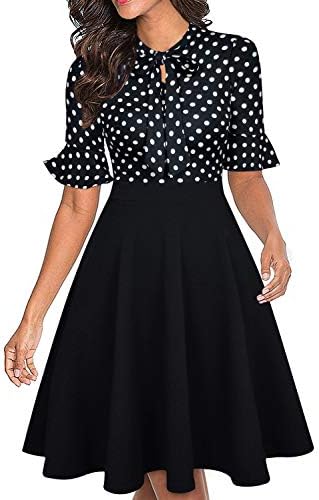 Women Summer Floral Ruffle Sleeve Wear to Work Church Wedding Guest Party Dresses
