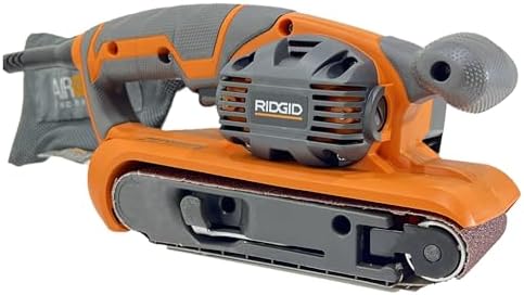 Ridgid 6.5 Amp Corded 3 in. x 18 in. Variable Speed Belt Sander with AIRGUARD Technology, R27401, (Bulk Packaged, Non-Retail Packaging) (Renewed)