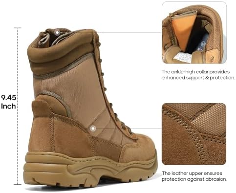 NORTIV 8 Men's Military Tactical Work Boots