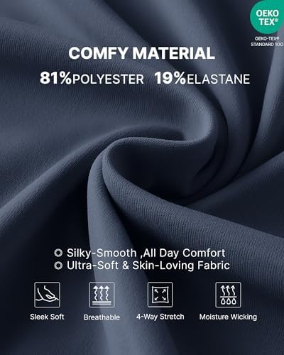 G4Free EverGoing Wide Leg Yoga Pants for Women Front Seam with Pockets