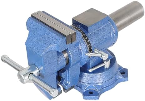 findmall Multipurpose Heavy Duty Multi-Jaw Vise with Swivel Base and Head for Clamping Fixing Equipment - 360-Degree Rotation, Home or Industrial Use (4 inch)