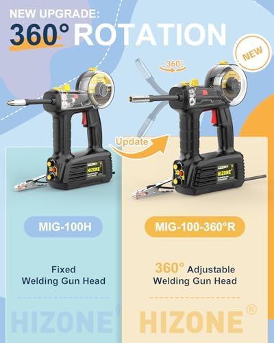 HIZONE 100A 360° MIG Torch Welder