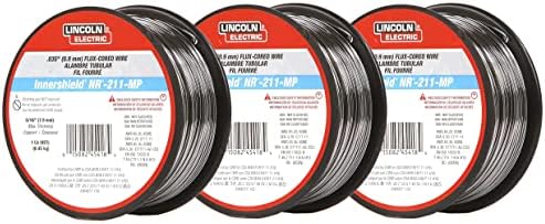 Lincoln Electric MIG Welding Wire, NR-211-MP, .035, Spool, Model: ED030584 (Pack of 3)