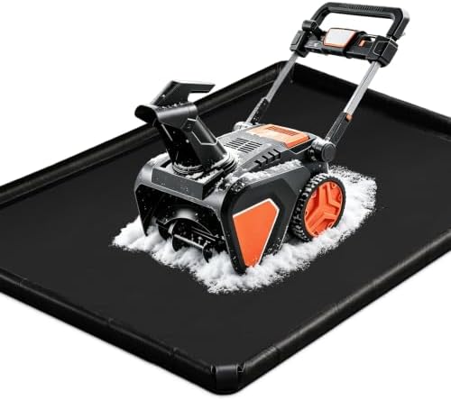 Snow Blower Mat,60 x 72 in Thicked PVC Snowblower Mats