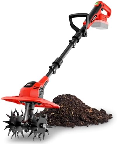 Cordless Tiller Cultivator for Milwaukee M18V Battery, Bare Tool