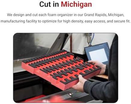 TEKTON L-Key and Bit Driver Set, 78-Piece | OLB94801 | 0.050 - 3/8 in., 1.3 - 10 mm, #1 - #3, T7 - T30, Stacking Organizer, Custom Foam