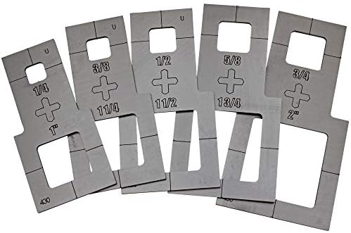 Plasma Stencil - Square Cutter Guide - 5 pc. Kit - .430"