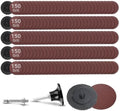 150Pcs 2 inch R-Type Quick Change Aluminum Oxide Surface Conditioning Sanding Discs Set 150 Grit with Adapter & Backing Pad