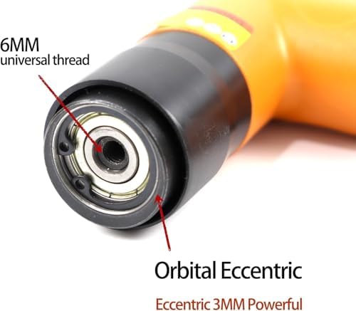 Mini Air Random Orbital Sander, 22000 RPM Pneumatic Polisher with 3 Pads