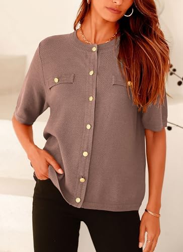 PRETTYGARDEN Women's Summer Casual Button Down Shirts