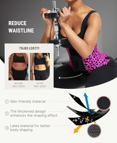 FeelinGirl Waist Trainer for Women Corset Tummy Control Faja Body Shaper
