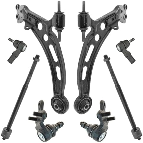 TRQ Front Steering & Suspension Kit Ball Joint Control Arm Tie Rod