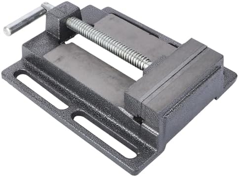 SEWACC 4-inch Drill Press Vise Bench Clamp Cast Iron Table Vise for Woodworking Machining and Milling Workholding Devices Random Color