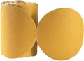 CowboyBOB 100 PCS 6 Inch Gold PSA Sanding Discs 100 Grit Self Adhesive Sticky-Back Sandpaper for DA Sander Finishing Abrasive Sand Paper Woodworking Wood Metal Sanding Disc Roll