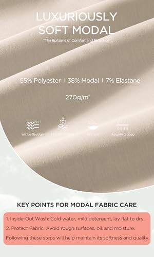ODODOS Modal Soft Wide Leg Pants for Women High Waist Casual Relaxed Pants with Pockets-27/29"/ 31" Inseam