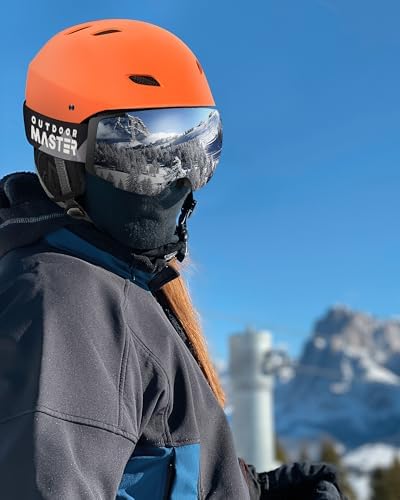 OutdoorMaster Kelvin Ski & Snowboard Helmet Set with RPO Goggles