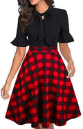 Women Summer Floral Ruffle Sleeve Wear to Work Church Wedding Guest Party Dresses