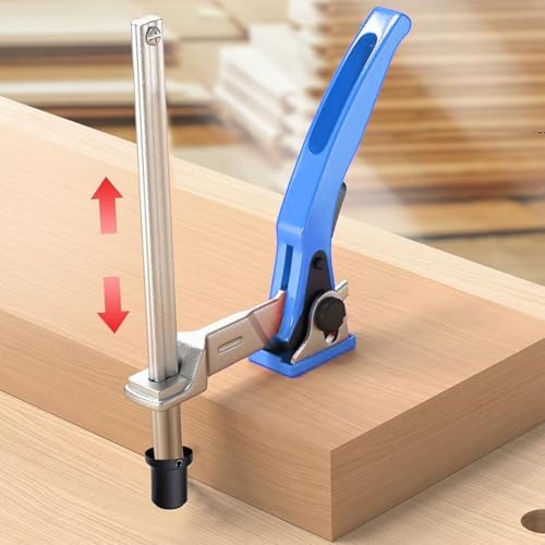 Fafeicy 2 Pcs Bench Dog Clamp 5/8 Inch Dog Hole Quick Ratchet Clamp for Woodworking Carving Routing Polishing by Craftsmen