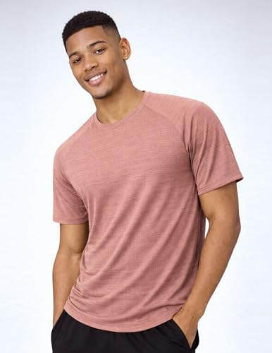 Liberty Imports 5 Pack Men's Active Quick Dry Crew Neck T Shirts
