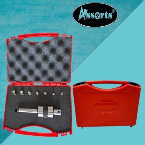 MT2 Rotary Broach Tool Holder with Square Broach Set (Imperial) – Manual Offset Design, Tailstock Angle Required, Complete Kit