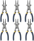 Professional 8" Weliding Pliers, Sharp MIG Pliers for Rust Resistant, Long Nose with Anti-slip Handle - Durable and Effecient (6pcs)