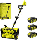 40V Brushless Cordless Snow Shovel, 13Inch Electric Snow Blower with 3 * 4.0 Ah Battery and Charger, Battery Powered Snow Removal with 25FT Throw Distance for Driveway,Steps, Patio, Sidewalk