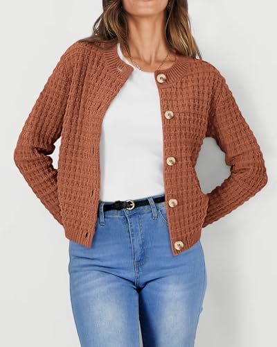 PRETTYGARDEN Women's Fall Lightweight Cardigan Sweaters