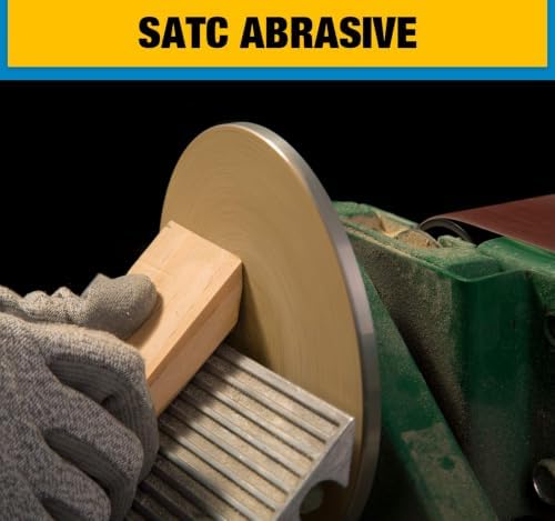S SATC 200 PCS 6 Inch Adhesive Backed Sanding Discs 220 Grit PSA Aluminum Oxide Sandpaper Round Self-Stick Automotive Sandpaper for Woodworking Auto Paint