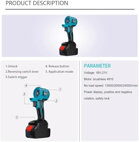 Cordless Power Tool Combo Kit, 15-in-1 Brushless Power Tool Combo Kit, 2-in-1 Hedge Trimmer, Woodworking Tool Kit with 3.0 Ah Battery and Tool Boxes, Cordless Tool Set for DIY Projects