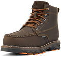 NINGO Steel Toe Work Boots for Men, Non Slip Mens Safety Moc Toe Work Shoes