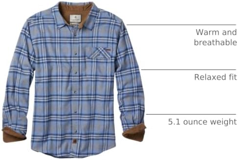 Legendary Whitetails Mens Flannel Long Sleeve Button Down 100% Cotton Shirt