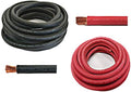 4/0 Gauge 4/0 AWG 10 Feet Black + 10 Feet Red Welding Battery Pure Copper Flexible Cable Wire - Car, Inverter, RV, Solar