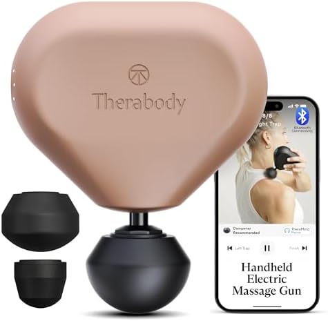 TheraGun Therabody Mini 3rd Gen Massage Gun | Travel Essential, Desert Rose