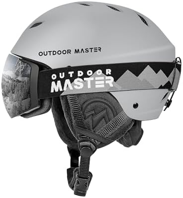 OutdoorMaster Kelvin Ski & Snowboard Helmet Set with RPO Goggles