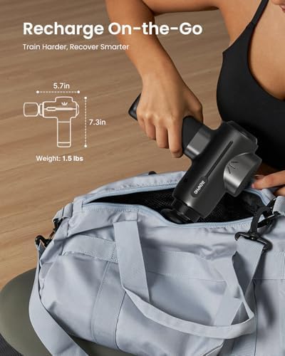RENPHO Active+ Thermacool Massage Gun, Heat and Cold, App, Video Tutorials