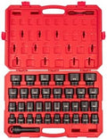 TEKTON 3/4 Inch Drive Socket Set, 37-Piece | SID93418 | (13 - 50 mm), Shallow, 6-Point, Case