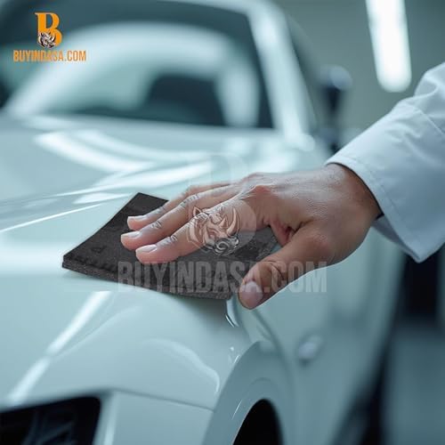 Indasa Rhynosoft Foam Sanding Pads - 4.5" x 5.5",Hook and Loop, 150 Grit, Plusline, Flexible, Tear-Resistant, Ideal for Automotive,Wood,& Finishing (Pack of 20 Pads)