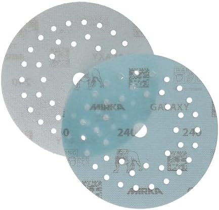 Mirka Galaxy Multifit Sandpaper 5 Inch Grit 240 50 Discs Pack