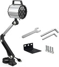 Led Waterproof Machine Work Light, Multipurpose Adjustable Angle Aluminum Alloy Long Arm for Lathe CNC Milling Drill Press and Workbench, AC 110~240V with US Plug