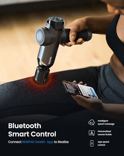 RENPHO Power+ Thermacool Massage Gun with Heat and Cold